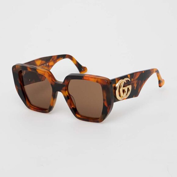 Gucci Brown and Gold Sunglasses Luxurious Designer Accessory main image 4